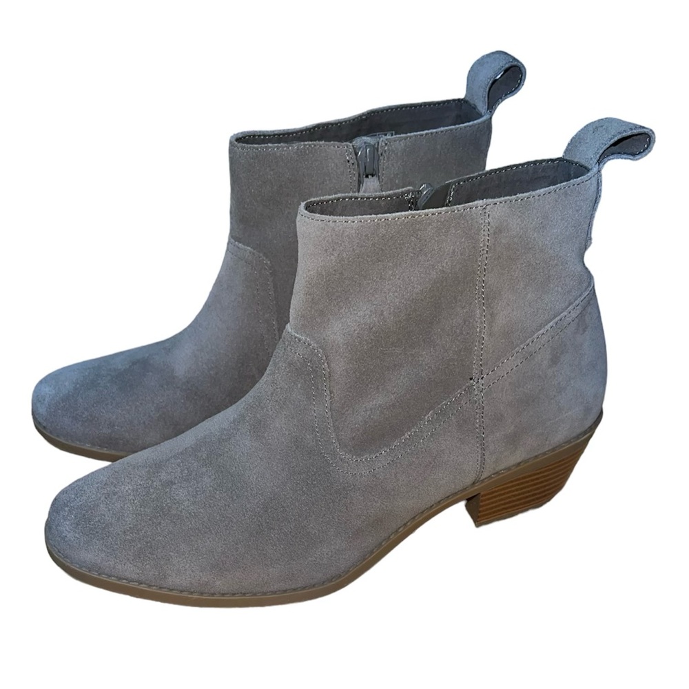 Vionic Women’s Suede Chelsea Boots Size 9.5 Ankle Dark Taupe Vera - Picture 4 of 8